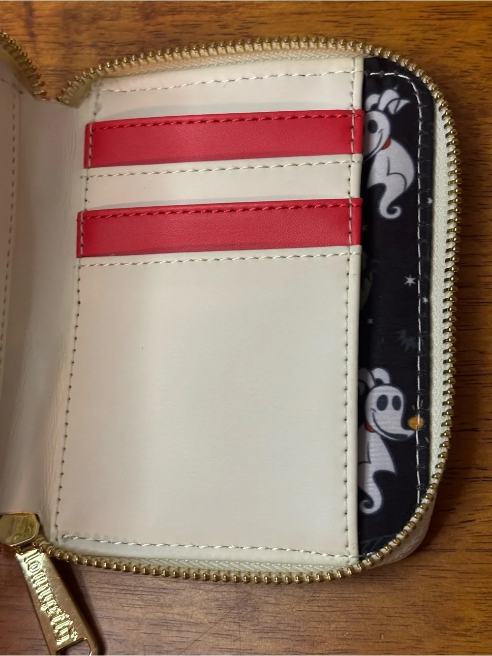 Disney Nightmare Before Christmas Zero Candy Cane Glow In The Dark Wallet